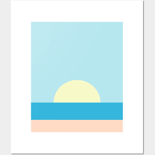 Simple beach Posters and Art